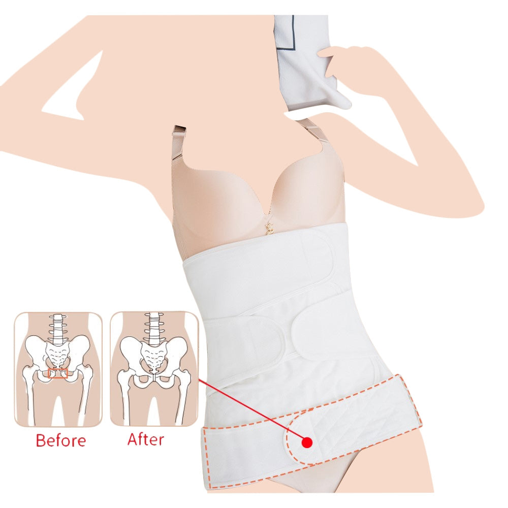 Sunveno Breathable Postpartum Abdominal Belt - M White for Moms