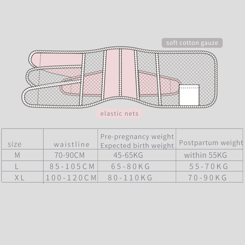 Sunveno Breathable Postpartum Abdominal Belt - M White for Moms