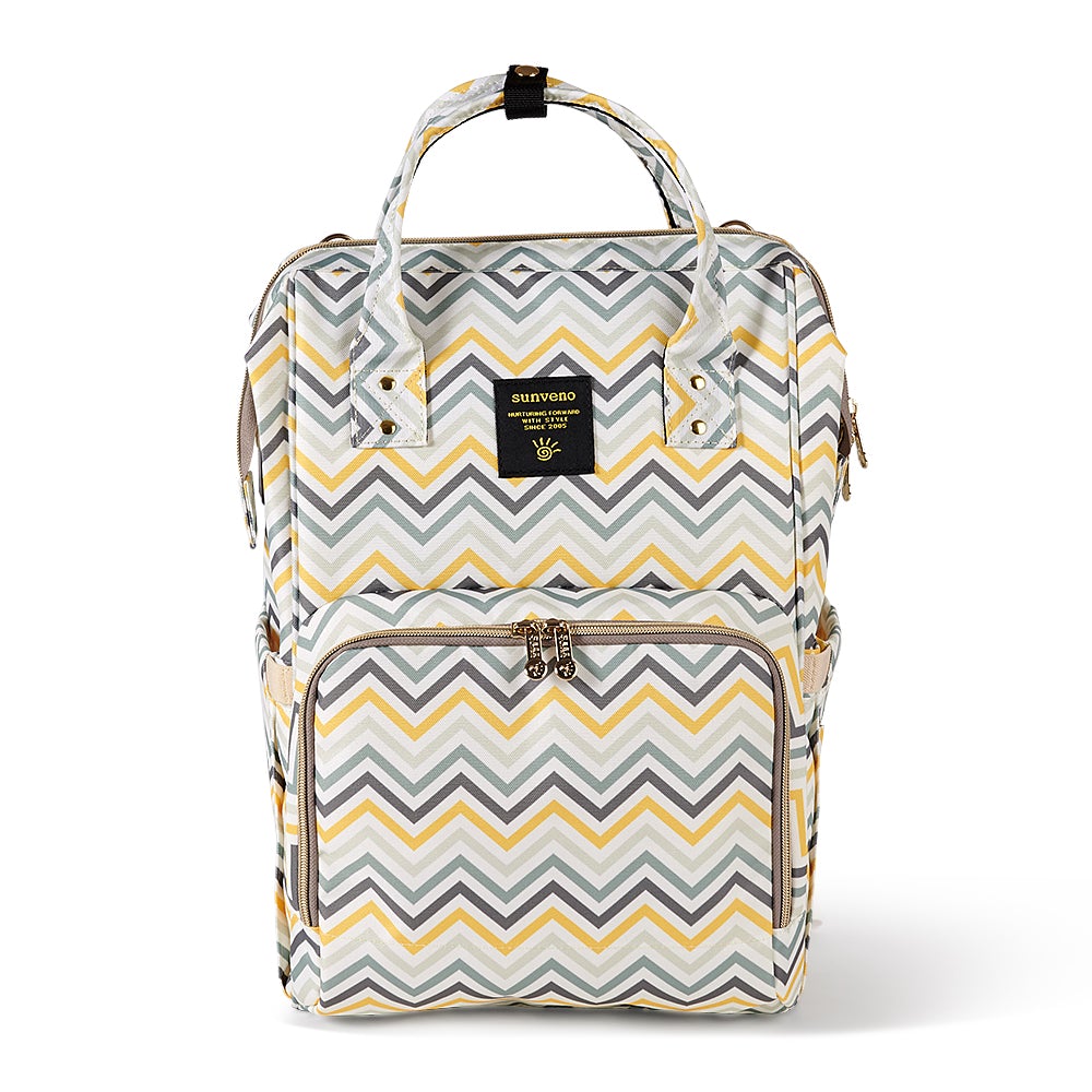 Sunveno Diaper Bag - Yellow Wave Unisex