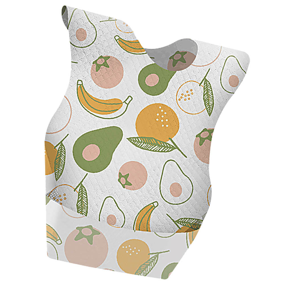 Sunveno Fruit Themed Disposable Baby Bibs - 20 Pieces Age-Newborn to 36 Months