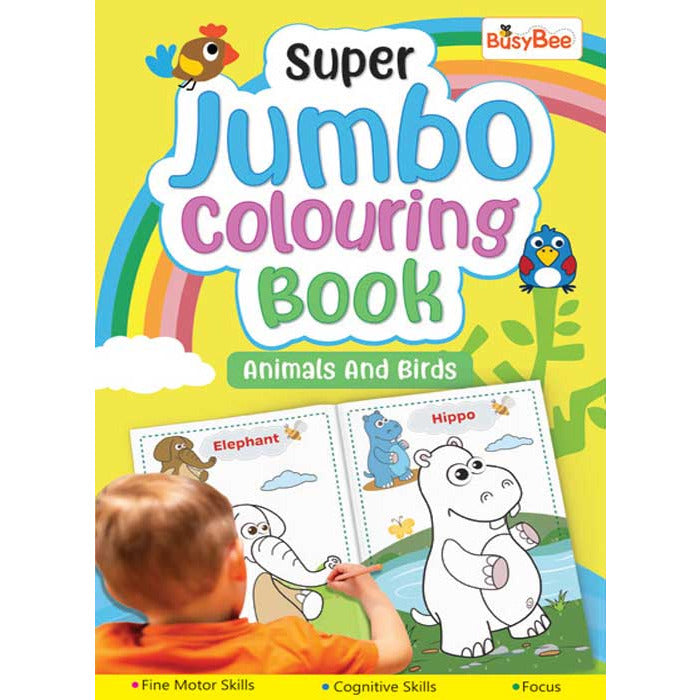 Super Jumbo Colouring Book Animal & Birds