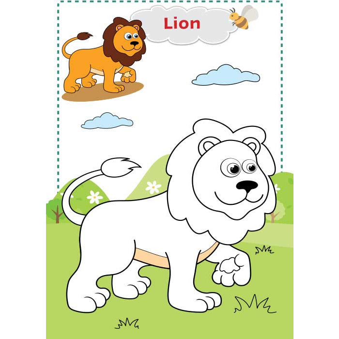 Super Jumbo Colouring Book Animal & Birds