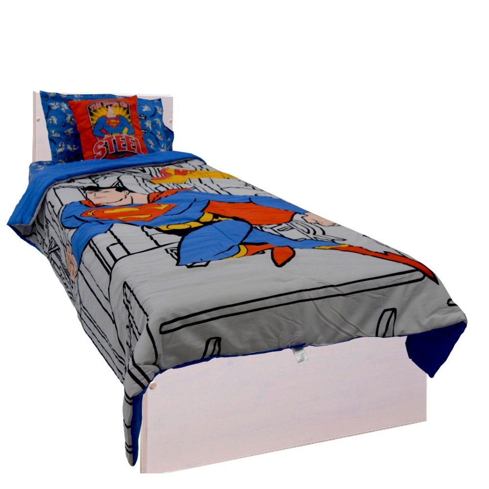Warner Bros. Superman 4 Pieces Comforter Set Kids