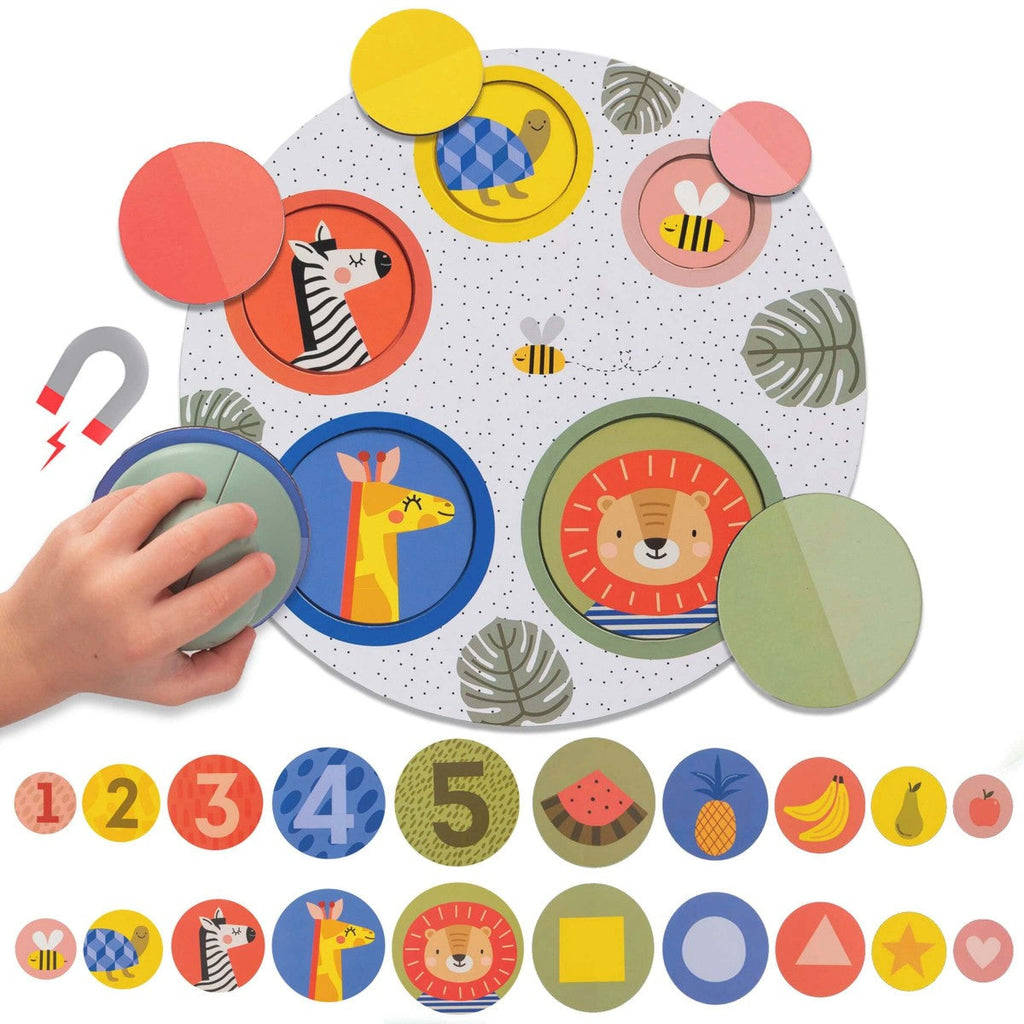 TAF Toys Magnetic Peek A Boo Puzzle Multicolor Age 18 Months To 36 Months