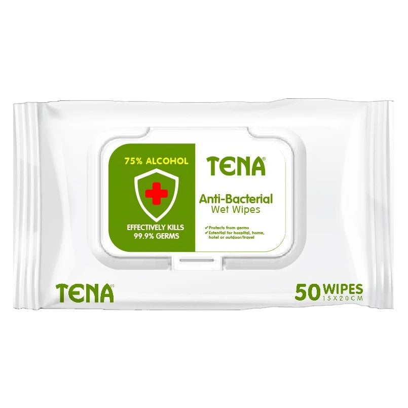 Tena Alcohol Wipes 50 Sheets