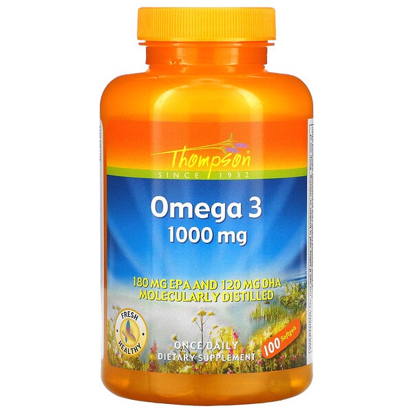 Thompson Omega3 1000 mg 100 Tablets Softgels