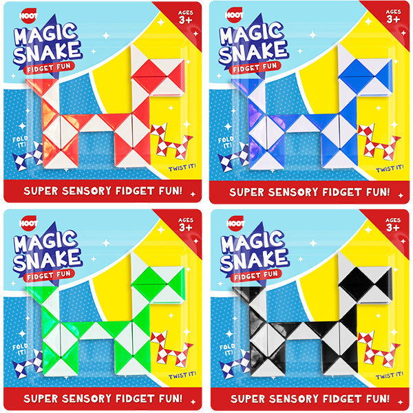 Hoot Magic Snake Fidget Toy Assorted Colours Age-3 Years & Above