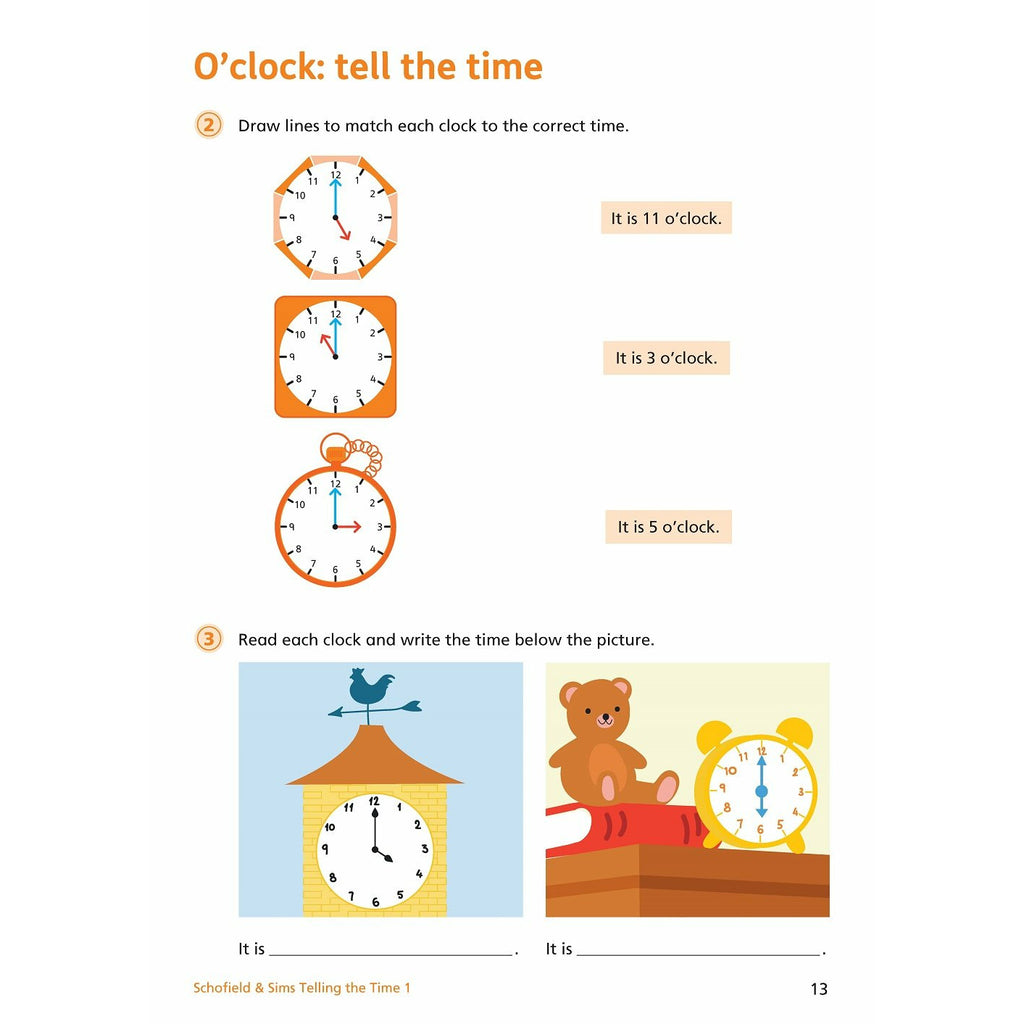 Telling the Time Book 1 (KS1 Maths, Ages 5-6)