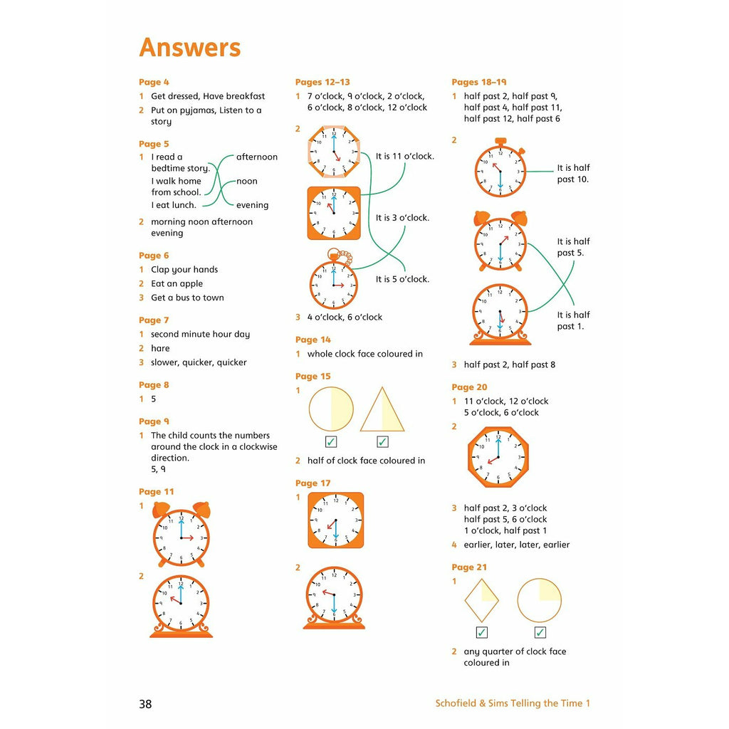 Telling the Time Book 1 (KS1 Maths, Ages 5-6)