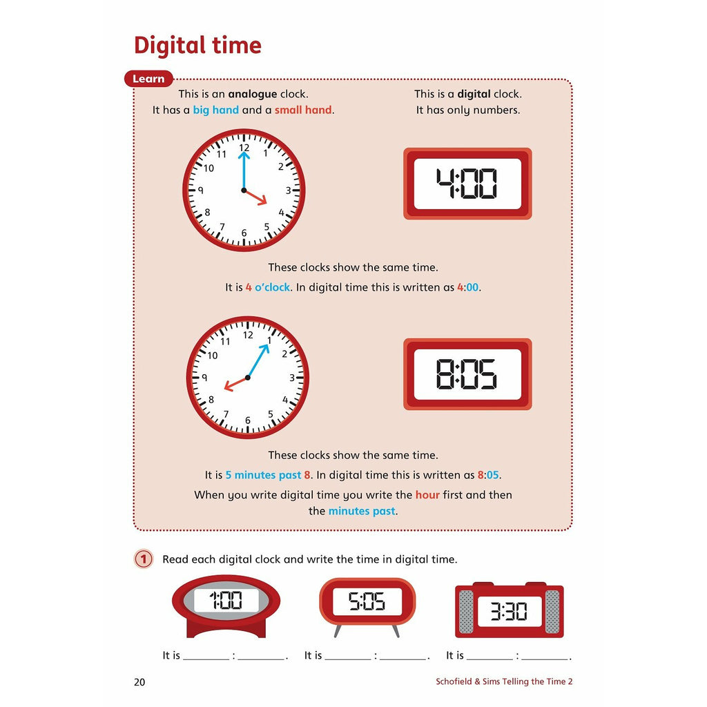 Telling the Time Book 2 (KS1 Maths, Ages 6-7)