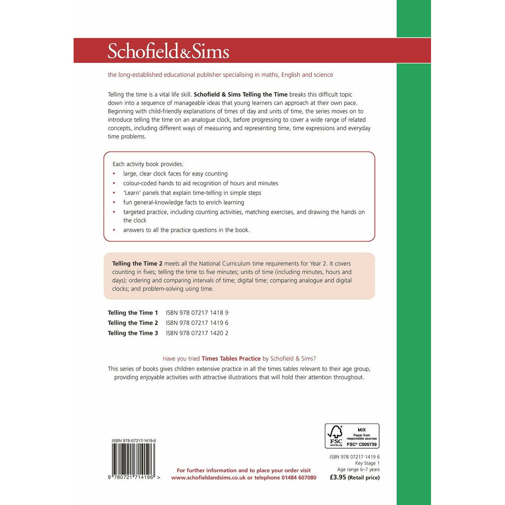 Telling the Time Book 2 (KS1 Maths, Ages 6-7)