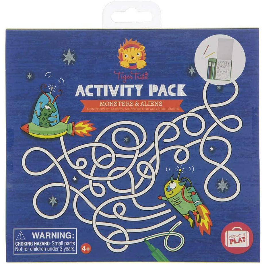 Tiger Tribe Activity Pack - Monsters & Aliens Age 4Y+