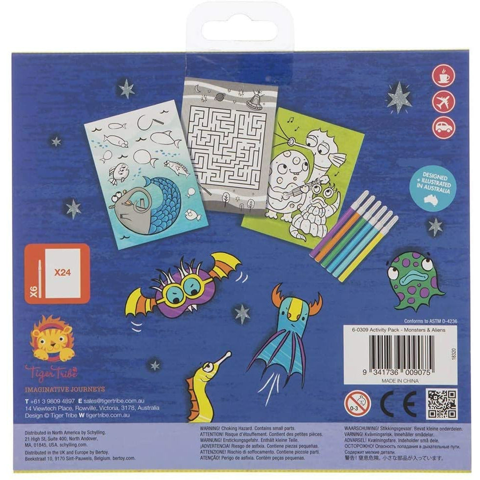 Tiger Tribe Activity Pack - Monsters & Aliens Age 4Y+