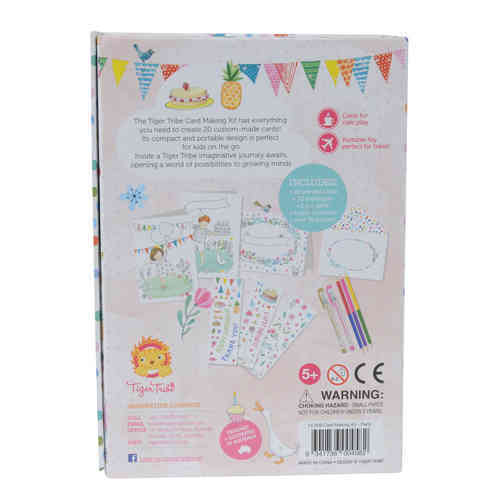 Tiger Tribe Card Making Kit - Party Age 5Y+