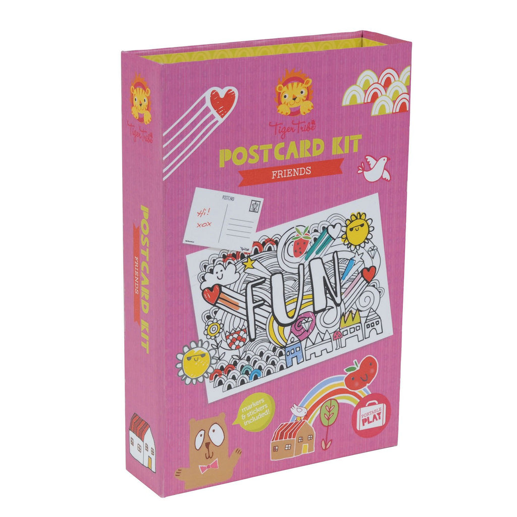Tiger Tribe Postcard Kit - Friends Age 5Y+