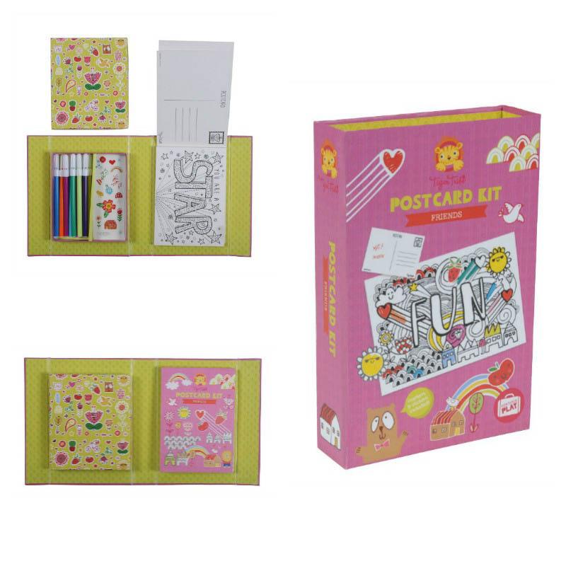 Tiger Tribe Postcard Kit - Friends Age 5Y+
