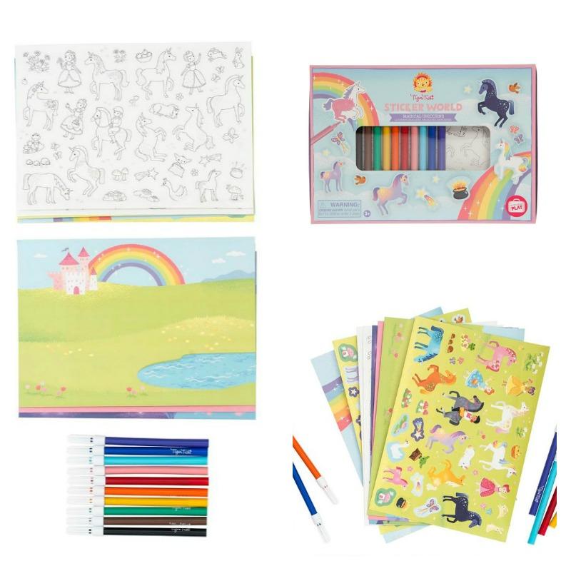 Tiger Tribe Sticker World - Magical Unicorns Age 3Y+
