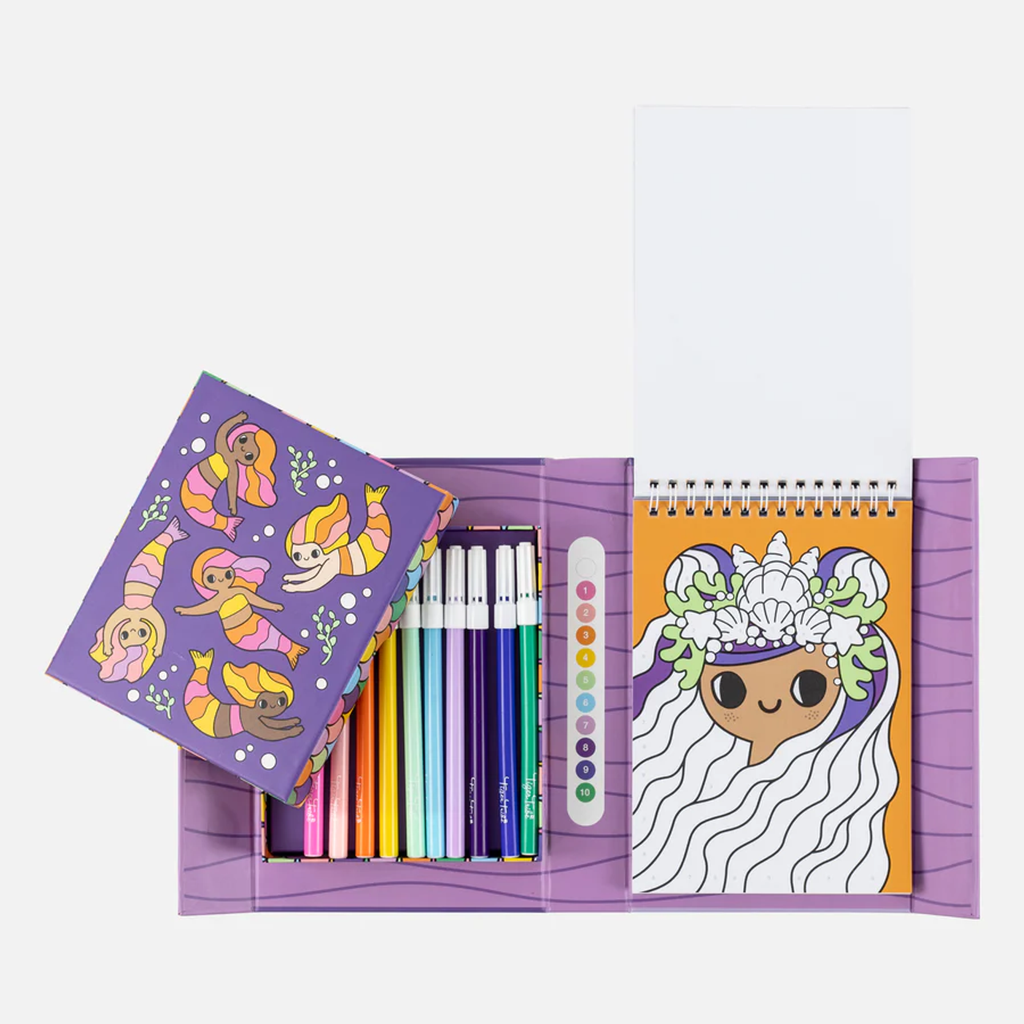 Tiger Tribe Colour by Numbers - Mermaids & Friends Multicolor Age-8 Years & Above