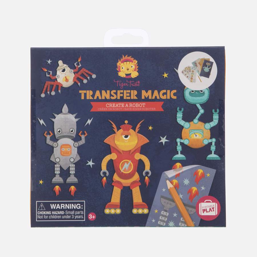 Tiger Tribe Transfer Magic - Create A Robot Multicolor Age-8 Years & Above