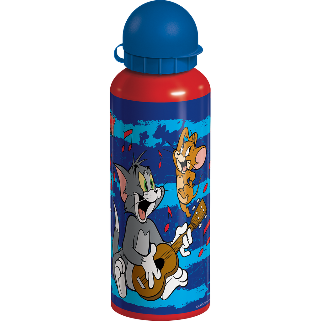 Tom & Jerry - Metal Water Bottle with Strap Age-5 Years & Above