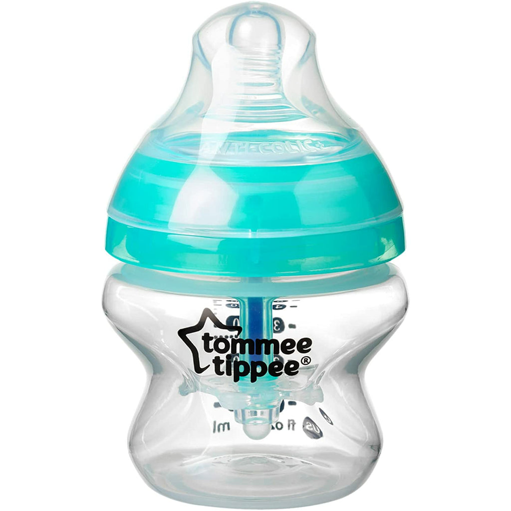 Tommee Tippee 8-Piece Starter Advanced Anti-Colic Feeding Bottle Kit Teal Age-Newborn & Above