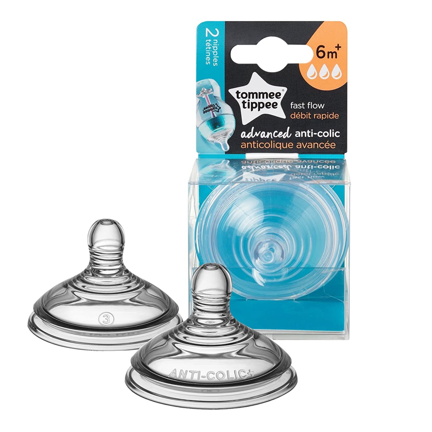 Tommee tippee anti colic teats size 2 top