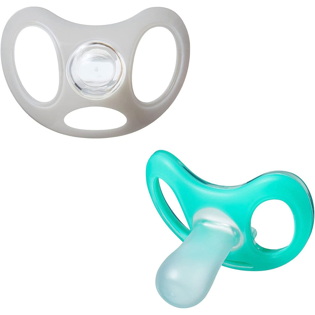 Tommee Tippee Advanced Sensitive Soother Pack of 2 Teal & Grey Age Newborn to 6 Months