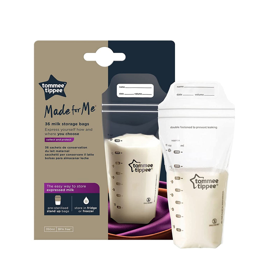 Tommee Tippee Closer to Nature Breast Milk Storage Bags 36 Pieces Multicolor Age-Newborn & Above