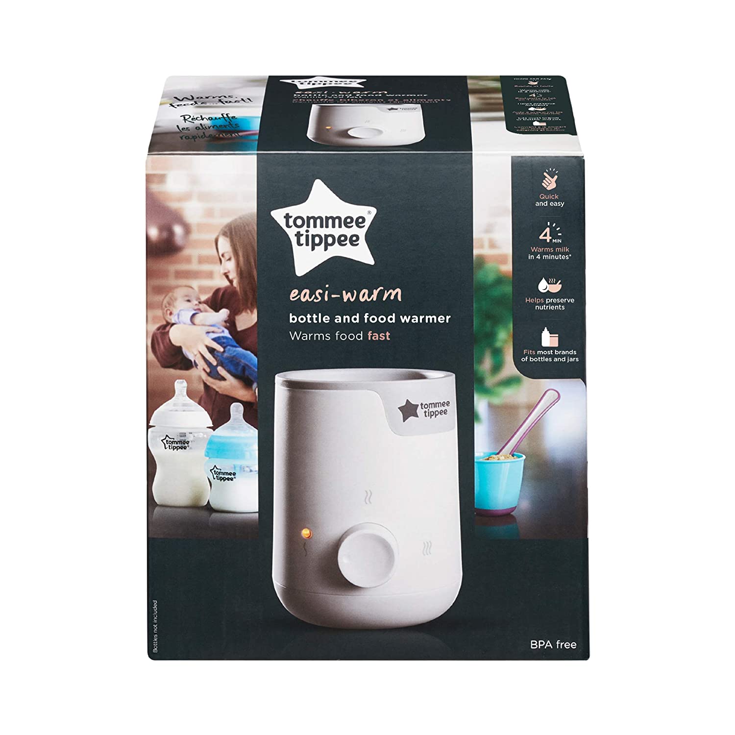 Tommee Tippee Easi-Warm Electric Bottle and Food Warmer White Age