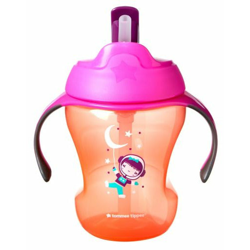 Tommee Tippee Easy Drink Straw Cup Pink/Orange 7m+