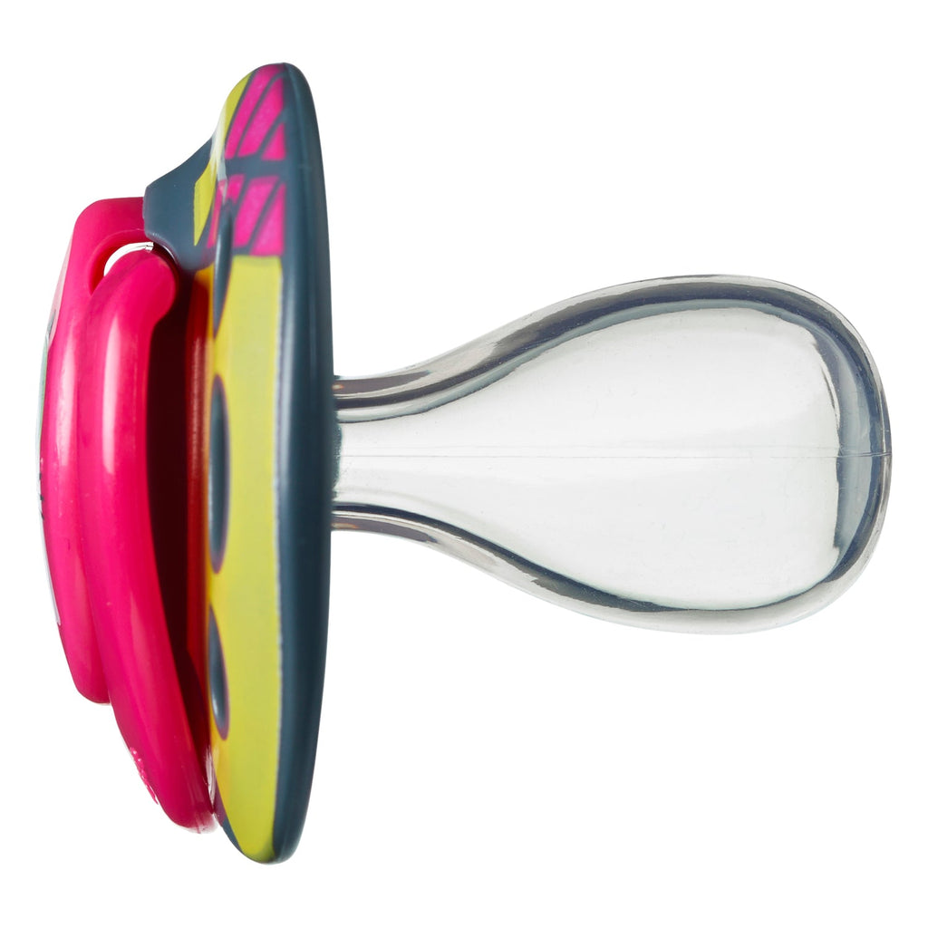Tommee Tippee Fun Style Soother, Pack Of 2 Girls Multicolour Age 18 Months to 36 Months