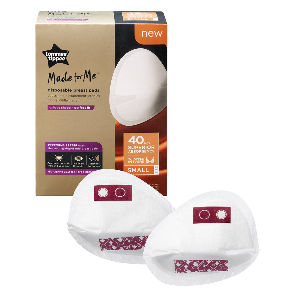 Tommee Tippee Made For Me Disposable Breast Pads Wrapped In Pairs 40 Pieces Small Multicolour Age Moms