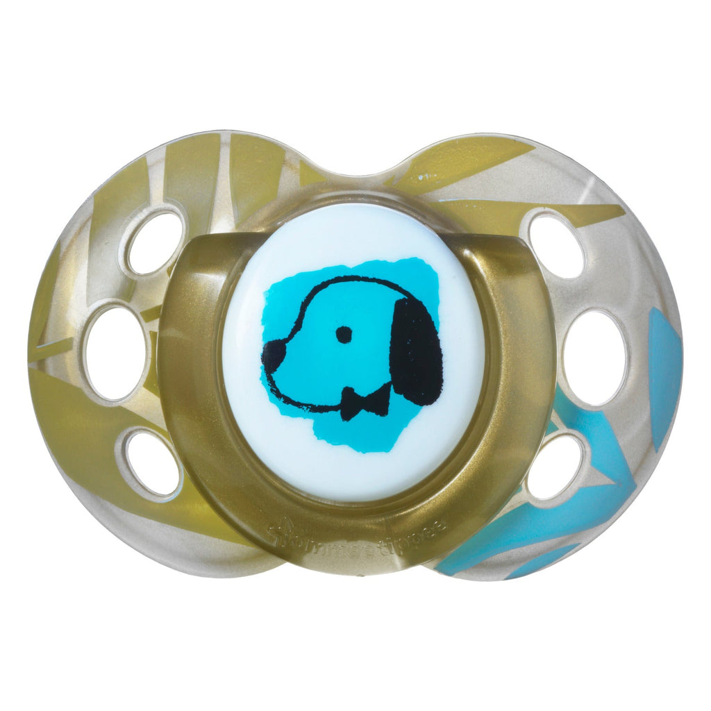 Tommee Tippee Moda Soother for Girls, Pack Of 2 Multicolour Age 18 Months to 36 Months