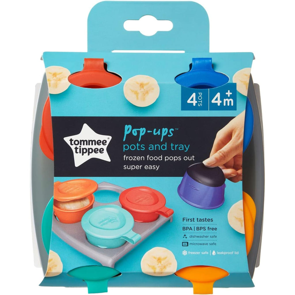 Tommee Tippee Pop Up Freezer Pots & Tray Multicolour Age 12 Months & Above