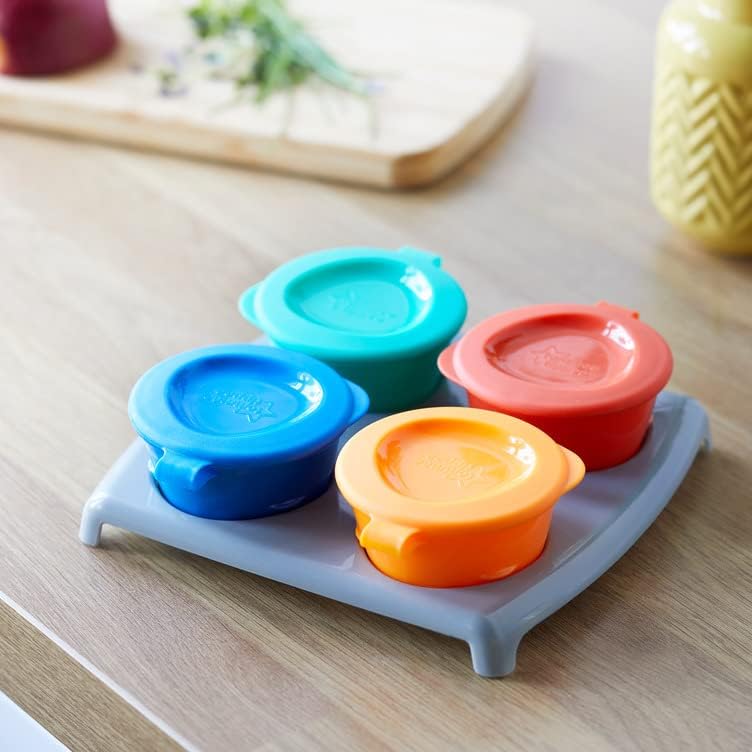 Tommee Tippee Pop Up Freezer Pots & Tray Multicolour Age 12 Months & Above