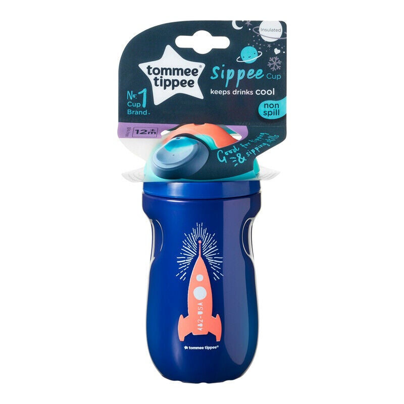 Tommee Tippee Sipper Drinking Cup Blue Rocket 12m+