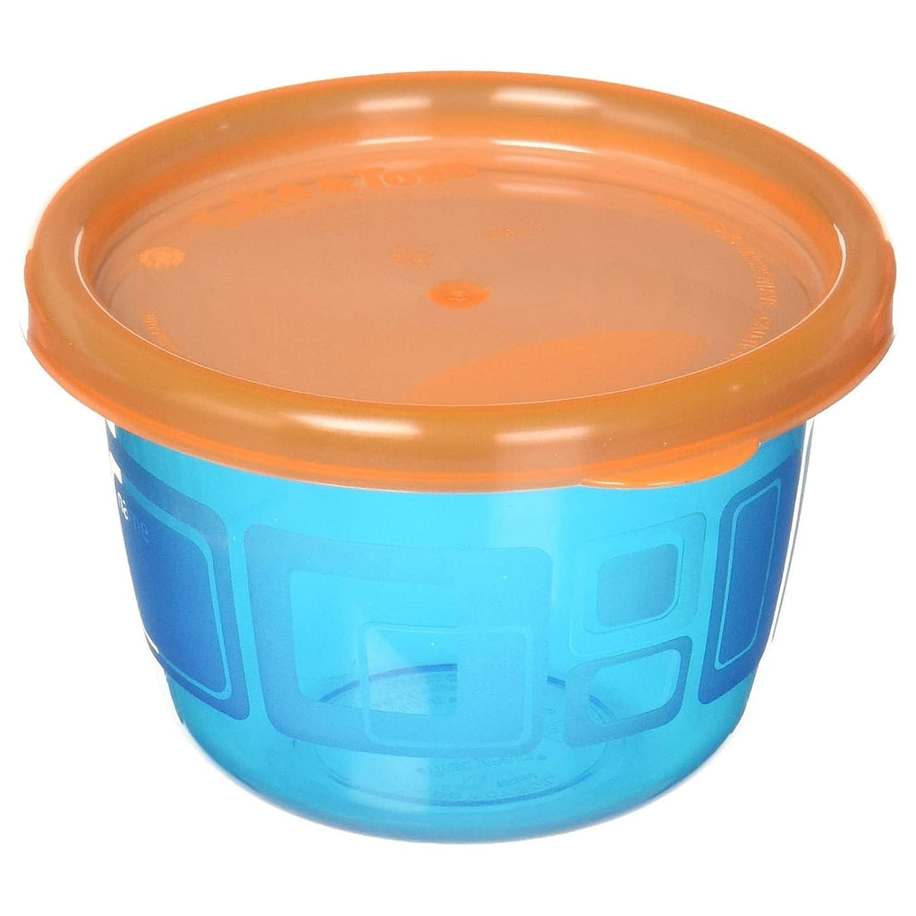 Tomy  The First Year Take & Toss 4.5 oz. Snack Cups with Lids Pack of 6 Multicoloured Age  6 Months & Above