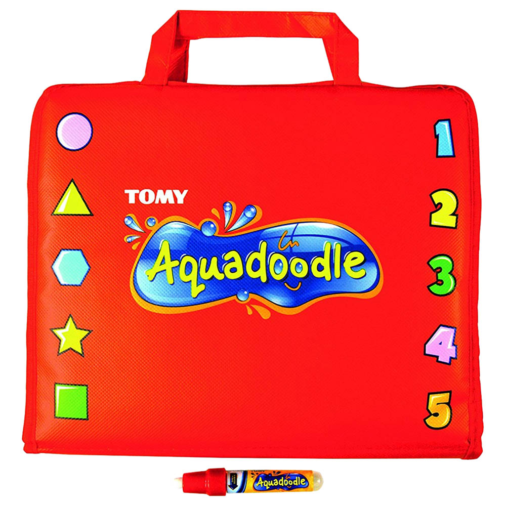 Tomy Aquadoodle Red Travel Drawing Bag Red Age  5 Years & Above