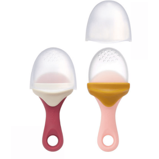Tomy Boon Pulp Silicone Feeder Pink/Mauve Age- 6 Months & Above