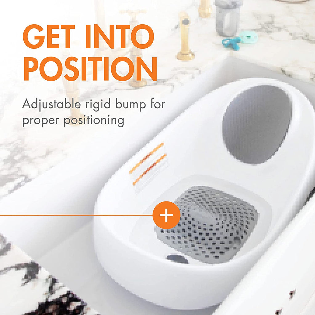 Tomy Boon SOAK™ 3-Stage Bathtub Grey/White Age- Newborn & Above