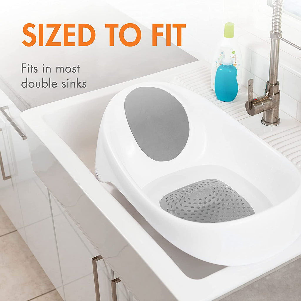 Tomy Boon SOAK™ 3-Stage Bathtub Grey/White Age- Newborn & Above