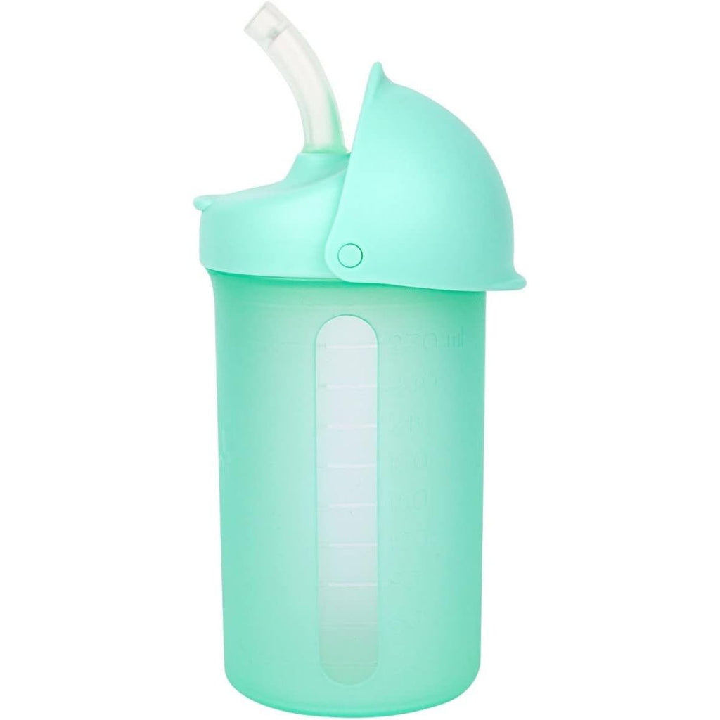Tomy Boon Swig Silicone Starw Water Bottle/ Sipper 10Oz Mint Age- 12 Months & Above
