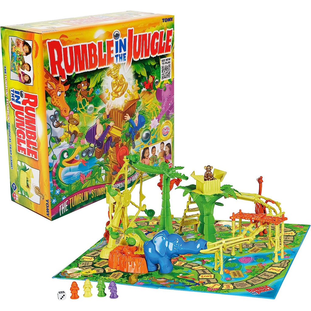 Tomy Rumble In The Jungle UK Board Game Multicolor Age  5 Years & Above