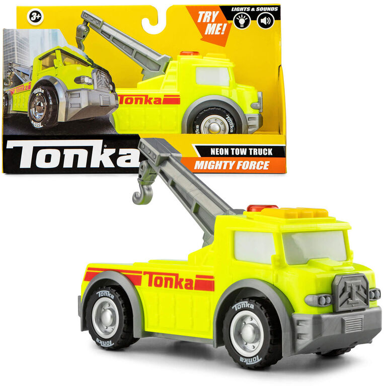 Tonka Mighty Force Lights and Sounds Tow Truck Yellow Age- 3 Years & Above