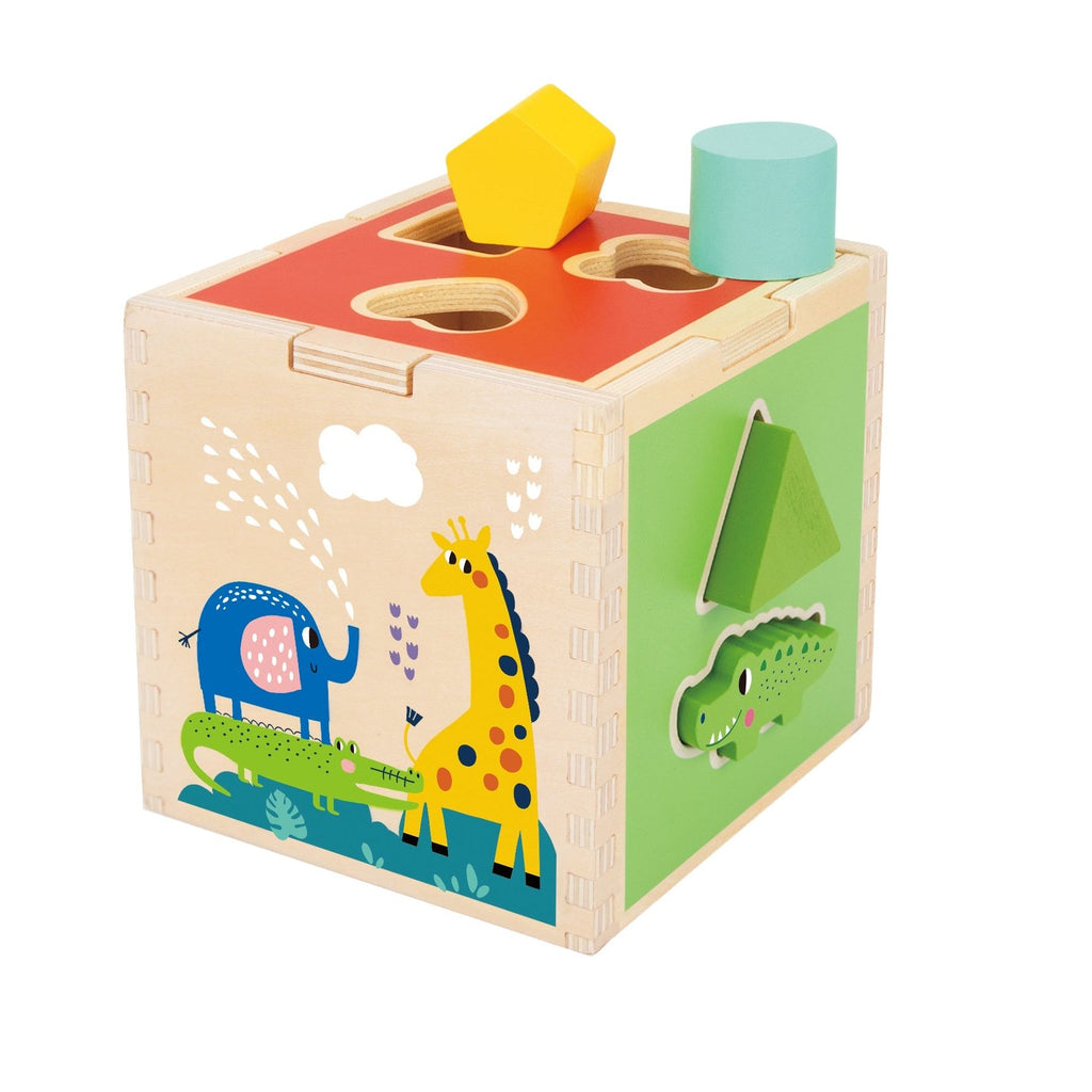 Tooky Toy Animal Shape Sorter Multicolor Age: 12 Months & Above