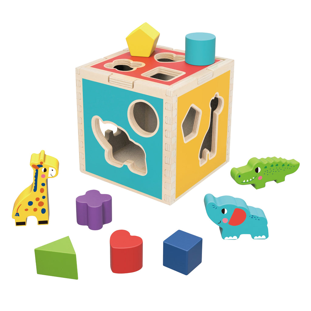 Tooky Toy Animal Shape Sorter Multicolor Age: 12 Months & Above
