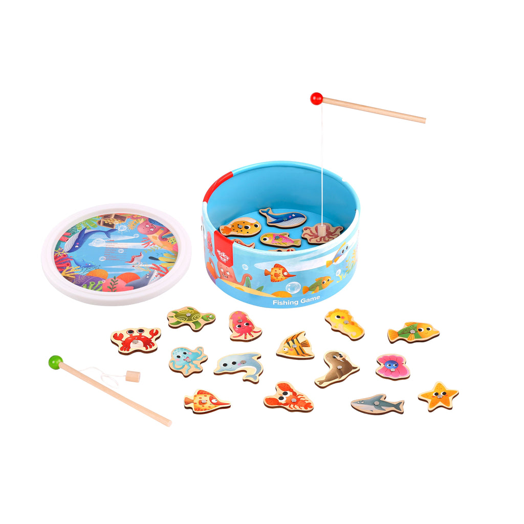 Tooky Toy Fishing Game Multicolor Age: 3 Months & Above