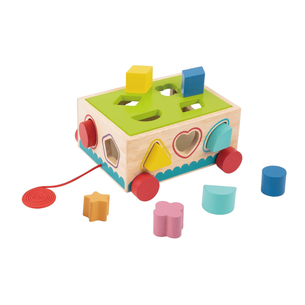 Tooky Toy Shape Sorter Cart Multicolor Age: 12 Months & Above