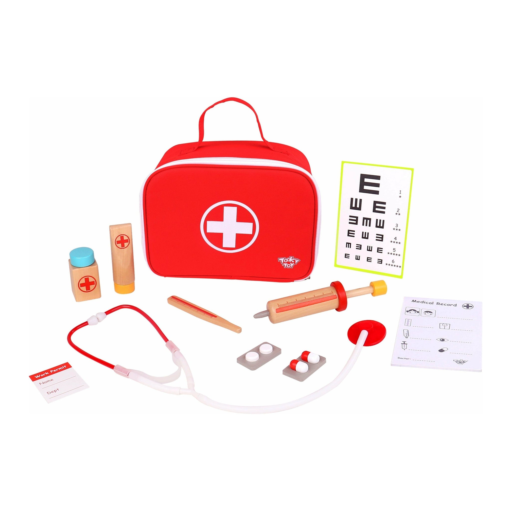 Wooden doctors playset on sale