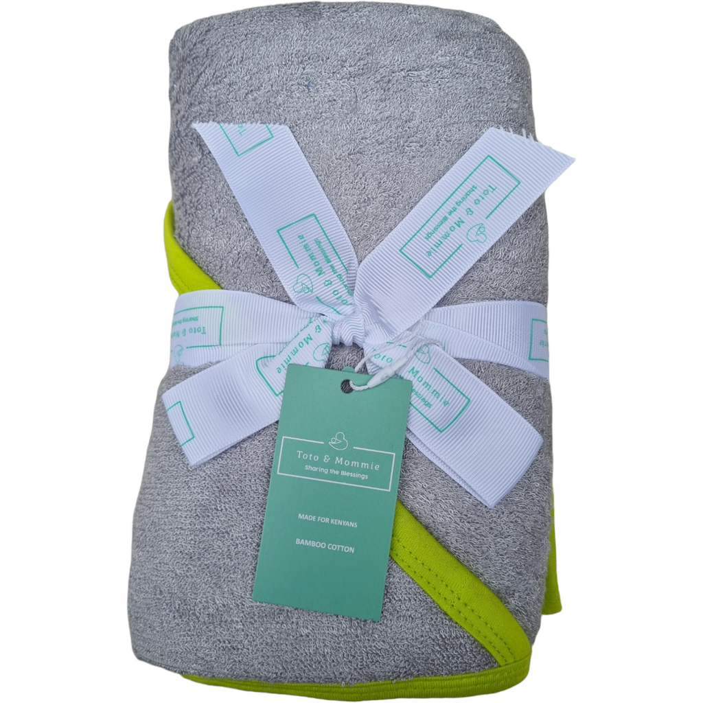 Toto & Mommie Ellie Bamboo Fibre Hooded Towel Age-Newborn & Above